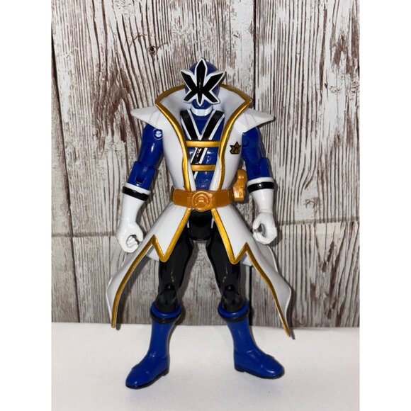 Bandai Power Rangers Blue Action Figure Super Samurai Ranger Toy - Picture 1 of 2